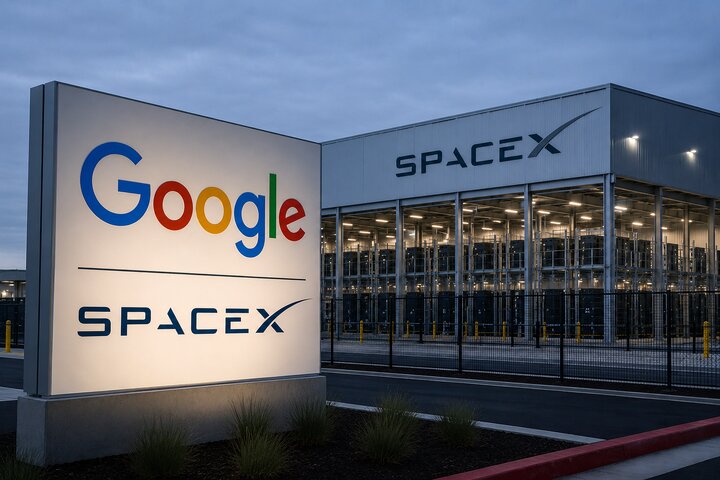   گوگل ظرفیت پردازشی اسپیس‌ایکس را رزرو کرد